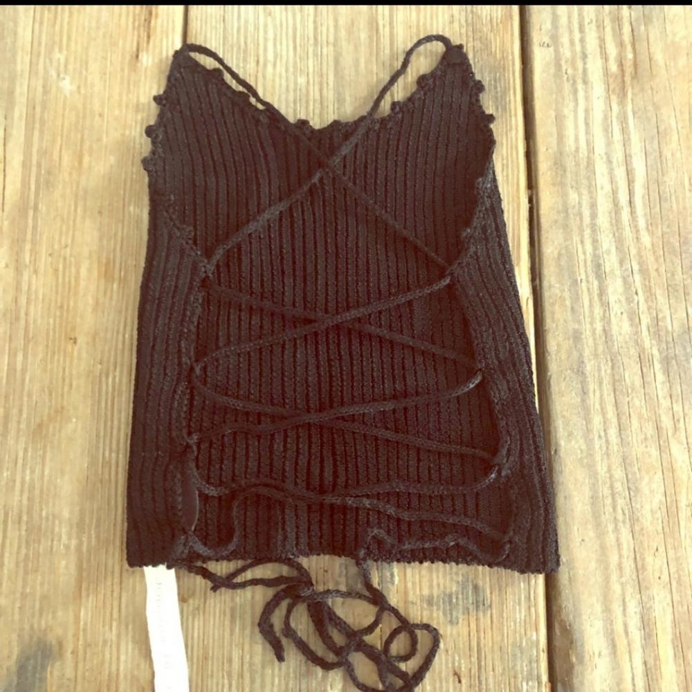New! Johanne Beck knit halter hand loomed